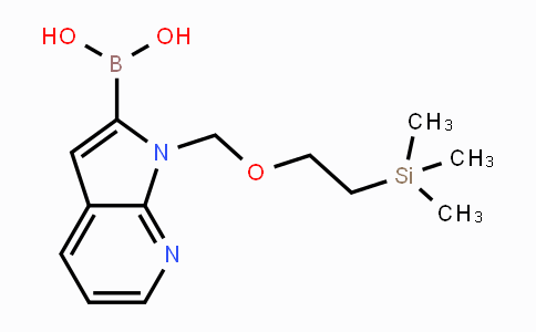 CAS No. 1286776-82-6, (1-((2-(Trimethylsilyl)ethoxy)methyl)-1H-pyrrolo[2,3-b]pyridin-2-yl)boronic acid