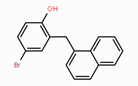 CAS No. 746645-71-6, 4-Bromo-2-(naphthalen-1-ylmethyl)phenol
