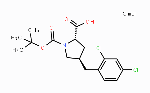 CAS No. 959582-83-3, (2S,4R)-1-(tert-Butoxycarbonyl)-4-(2,4-dichlorobenzyl)-pyrrolidine-2-carboxylic acid