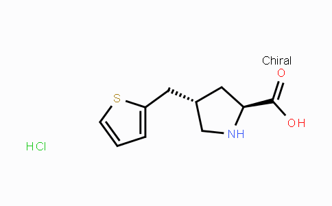 CAS No. 1049753-34-5, (2S,4S)-4-(Thiophen-2-ylmethyl)pyrrolidine-2-carboxylic acid hydrochloride
