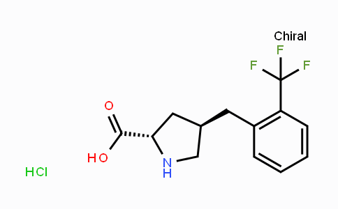 CAS No. 1049743-22-7, (2S,4R)-4-(2-(Trifluoromethyl)benzyl)pyrrolidine-2-carboxylic acid hydrochloride