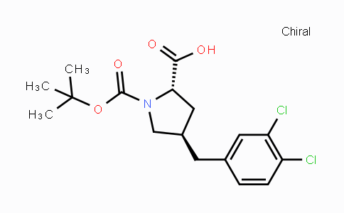 CAS No. 959582-84-4, (2S,4R)-1-(tert-Butoxycarbonyl)-4-(3,4-dichlorobenzyl)-pyrrolidine-2-carboxylic acid