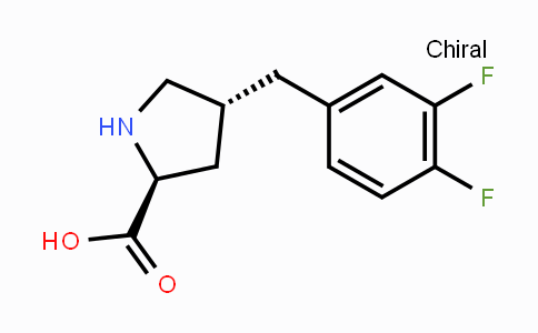 CAS No. 1049743-09-0, (2S,4R)-4-(3,4-Difluorobenzyl)-pyrrolidine-2-carboxylic acid