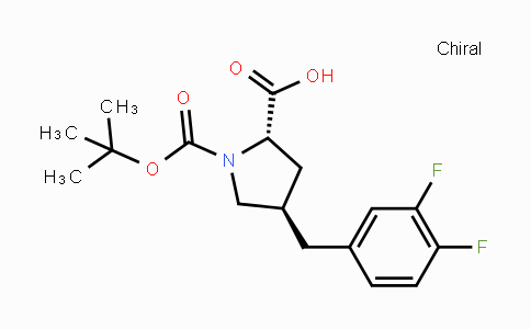CAS No. 957310-95-1, (2S,4R)-1-(tert-Butoxycarbonyl)-4-(3,4-difluorobenzyl)-pyrrolidine-2-carboxylic acid