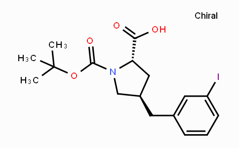 CAS No. 959580-93-9, (2S,4R)-1-(tert-Butoxycarbonyl)-4-(3-iodobenzyl)-pyrrolidine-2-carboxylic acid