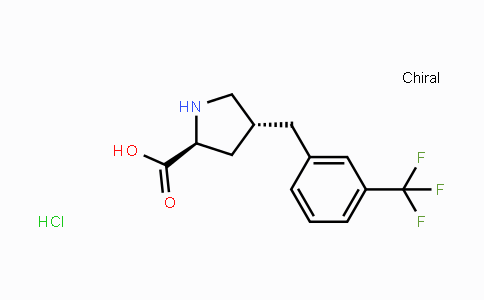CAS No. 1049743-55-6, (2S,4R)-4-(3-(Trifluoromethyl)benzyl)pyrrolidine-2-carboxylic acid hydrochloride