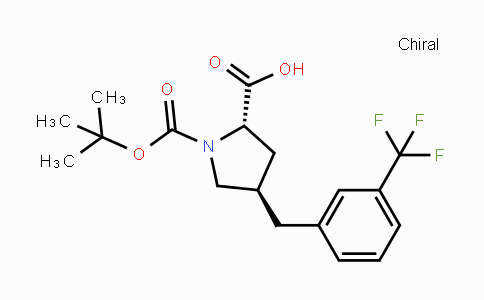 CAS No. 959582-85-5, (2S,4R)-1-(tert-Butoxycarbonyl)-4-(3-(trifluoro-methyl)benzyl)pyrrolidine-2-carboxylic acid