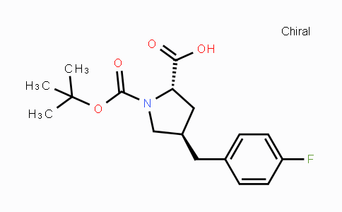 CAS No. 959583-52-9, (2S,4R)-1-(tert-Butoxycarbonyl)-4-(4-fluorobenzyl)-pyrrolidine-2-carboxylic acid