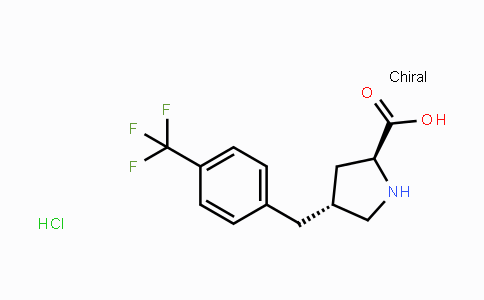 CAS No. 1049743-68-1, (2S,4R)-4-(4-(Trifluoromethyl)benzyl)pyrrolidine-2-carboxylic acid hydrochloride