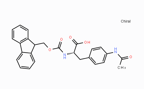 CAS No. 265321-34-4, (S)-2-((((9H-Fluoren-9-yl)methoxy)carbonyl)-amino)-3-(4-acetamidophenyl)propanoic acid