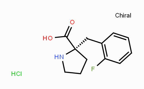 CAS No. 1217651-48-3, (S)-2-(2-Fluorobenzyl)pyrrolidine-2-carboxylic acid hydrochloride