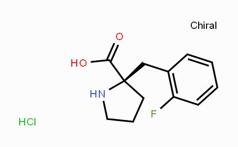 CAS No. 1049740-12-6, (R)-2-(2-Fluorobenzyl)pyrrolidine-2-carboxylic acid hydrochloride