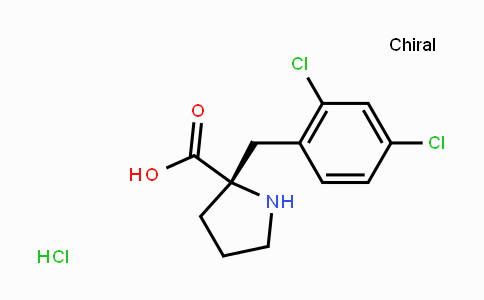 CAS No. 1217610-34-8, (S)-2-(2,4-Dichlorobenzyl)pyrrolidine-2-carboxylic acid hydrochloride