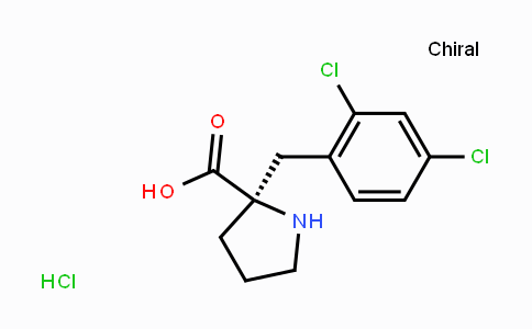 CAS No. 1049727-74-3, (R)-2-(2,4-Dichlorobenzyl)pyrrolidine-2-carboxylic acid hydrochloride
