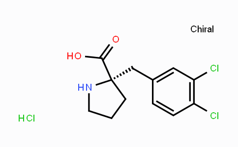 CAS No. 1217712-28-1, (S)-2-(3,4-Dichlorobenzyl)pyrrolidine-2-carboxylic acid hydrochloride