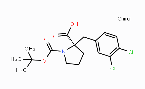 CAS No. 959578-28-0, (R)-1-(tert-Butoxycarbonyl)-2-(3,4-dichlorobenzyl)-pyrrolidine-2-carboxylic acid
