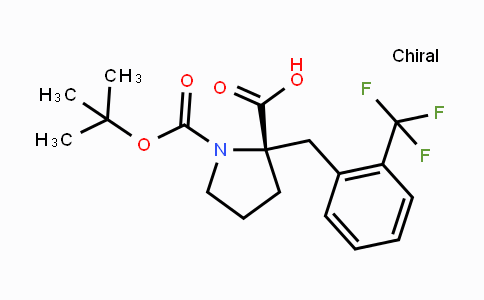 CAS No. 1217741-53-1, (S)-1-(tert-Butoxycarbonyl)-2-(2-(trifluoromethyl)-benzyl)pyrrolidine-2-carboxylic acid