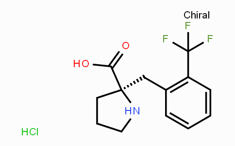 CAS No. 1049727-87-8, (R)-2-(2-(Trifluoromethyl)benzyl)pyrrolidine-2-carboxylic acid hydrochloride
