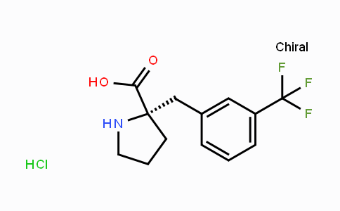 CAS No. 1217652-16-8, (S)-2-(3-(Trifluoromethyl)benzyl)pyrrolidine-2-carboxylic acid hydrochloride