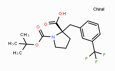 CAS No. 1217832-93-3, (S)-1-(tert-Butoxycarbonyl)-2-(3-(trifluoromethyl)-benzyl)pyrrolidine-2-carboxylic acid