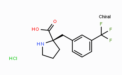 CAS No. 1049727-96-9, (R)-2-(3-(Trifluoromethyl)benzyl)pyrrolidine-2-carboxylic acid hydrochloride