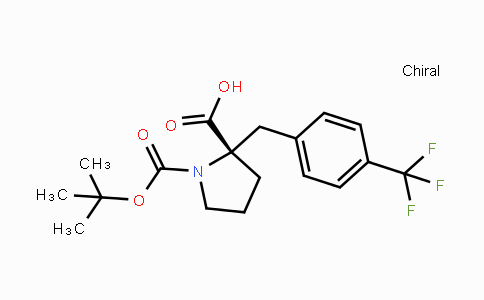 CAS No. 1217720-94-9, (S)-1-(tert-Butoxycarbonyl)-2-(4-(trifluoromethyl)-benzyl)pyrrolidine-2-carboxylic acid
