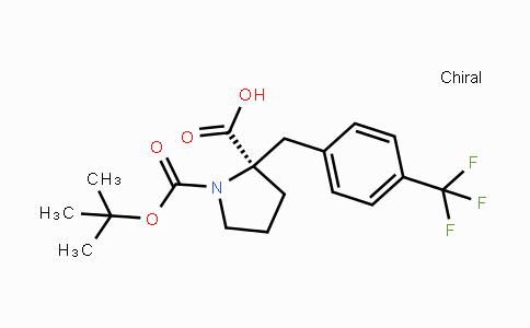 CAS No. 957310-45-1, (R)-1-(tert-Butoxycarbonyl)-2-(4-(trifluoromethyl)-benzyl)pyrrolidine-2-carboxylic acid