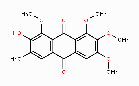 CAS No. 70588-06-6, 2-Hydroxy-1,6,7,8-tetramethoxy-3-methylanthracene-9,10-dione