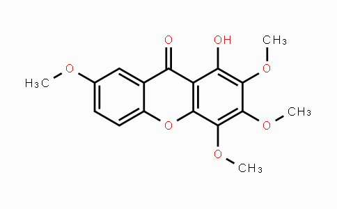 CAS No. 14103-09-4, 1-Hydroxy-2,3,4,7-tetramethoxy-9H-xanthen-9-one