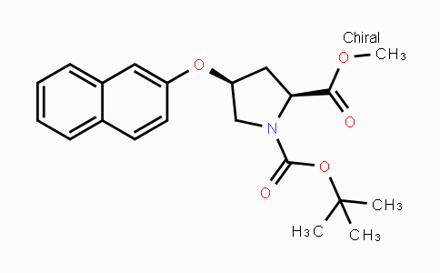CAS No. 317357-41-8, (2S,4S)-1-tert-Butyl 2-methyl 4-(naphthalen-2-yloxy)pyrrolidine-1,2-dicarboxylate