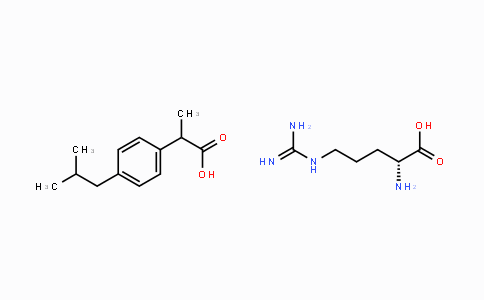 CAS No. 57469-82-6, (S)-2-Amino-5-guanidinopentanoic acid compoundwith 2-(4-isobutylphenyl)propanoic acid (1:1)