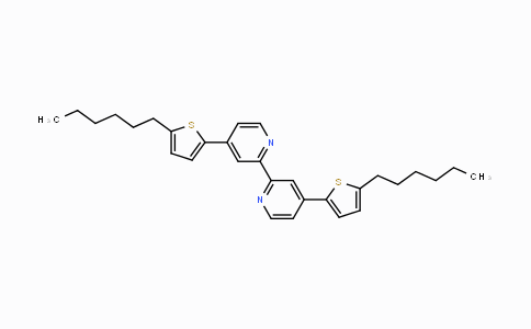 CAS No. 1047684-56-9, 4,4'-Bis(5-hexylthiophen-2-yl)-2,2'-bipyridine