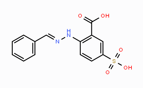 CAS No. 68645-45-4, 2-(2-Benzylidenehydrazinyl)-5-sulfobenzoic acid