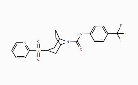 CAS No. 1170321-92-2, 3-(Pyridin-2-ylsulfonyl)-N-(4-(trifluoromethyl)phenyl)-8-azabicyclo[3.2.1]octane-8-carboxamide