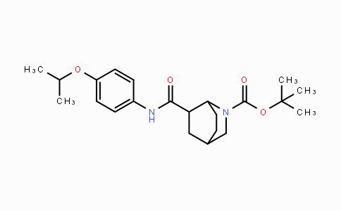 CAS No. 1178881-82-7, tert-Butyl 6-((4-isopropoxyphenyl)carbamoyl)-2-azabicyclo[2.2.2]octane-2-carboxylate