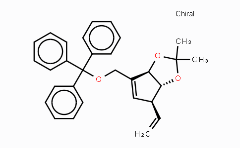 CAS No. 1186073-10-8, (3AR,4S,6aR)-2,2-Dimethyl-6-((trityloxy)methyl)-4-vinyl-4,6a-dihydro-3aH-cyclopenta[d][1,3]dioxole