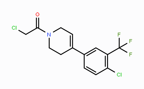 CAS No. 1201225-04-8, 2-Chloro-1-(4-(4-chloro-3-(trifluoromethyl)phenyl)-5,6-dihydropyridin-1(2H)-yl)ethanone