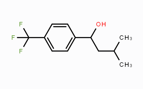 CAS No. 1225790-22-6, 3-Methyl-1-(4-(trifluoromethyl)phenyl)butan-1-ol