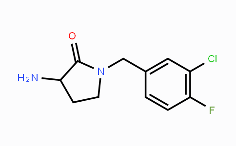 CAS No. 1249608-09-0, 3-Amino-1-(3-chloro-4-fluorobenzyl)pyrrolidin-2-one