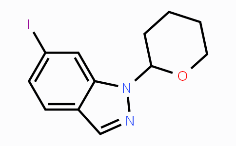 CAS No. 1266386-30-4, 6-Iodo-1-(tetrahydro-2H-pyran-2-yl)-1H-indazole