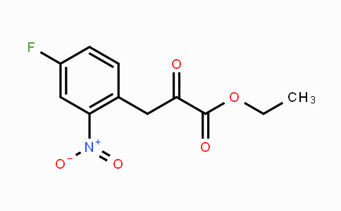CAS No. 346-43-0, Ethyl 3-(4-fluoro-2-nitrophenyl)-2-oxopropanoate