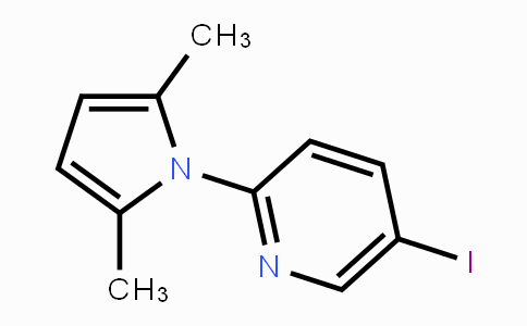 CAS No. 477889-91-1, 2-(2,5-Dimethyl-1H-pyrrol-1-yl)-5-iodopyridine