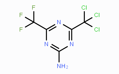 CAS No. 61082-43-7, 4-(Trichloromethyl)-6-(trifluoromethyl)-1,3,5-triazin-2-amine