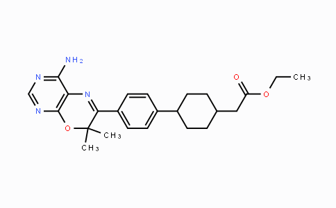 MC115468 | 701232-19-1 | Ethyl 2-(4-(4-(4-amino-7,7-dimethyl-7H-pyrimido-[4,5-b][1,4]oxazin-6-yl)phenyl)cyclohexyl)acetate