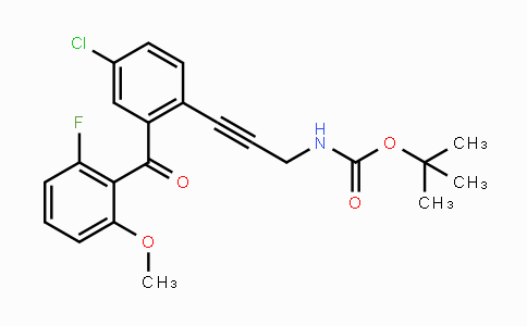 MC115476 | 869366-70-1 | tert-Butyl (3-(4-chloro-2-(2-fluoro-6-methoxybenzoyl)-phenyl)prop-2-yn-1-yl)carbamate