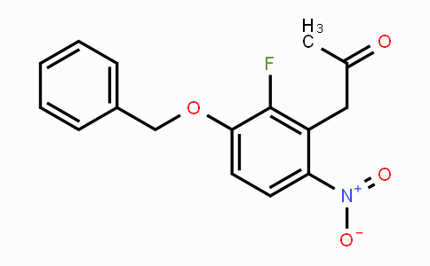 CAS No. 288385-98-8, 1-(3-(Benzyloxy)-2-fluoro-6-nitrophenyl)propan-2-one