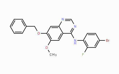 CAS No. 768350-54-5, 7-(Benzyloxy)-N-(4-bromo-2-fluorophenyl)-6-methoxyquinazolin-4-amine