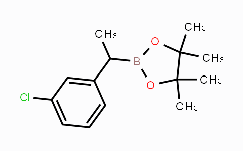CAS No. 1138077-59-4, 2-(1-(3-Chlorophenyl)ethyl)-4,4,5,5-tetramethyl-1,3,2-dioxaborolane