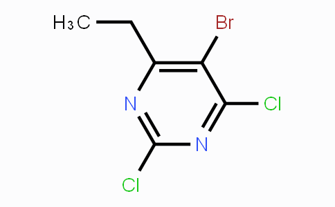 CAS No. 1373331-48-6, 5-Bromo-2,4-dichloro-6-ethylpyrimidine