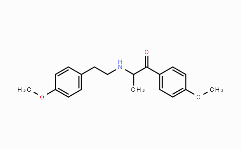 CAS No. 773045-10-6, 2-((4-Methoxyphenethyl)amino)-1-(4-methoxyphenyl)propan-1-one